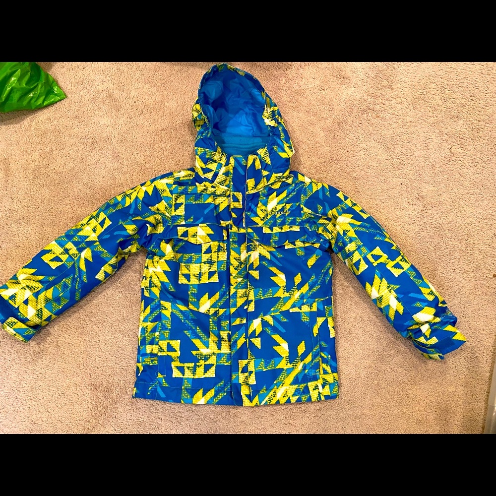 Kids Columbia fleece interchange winter jacket.